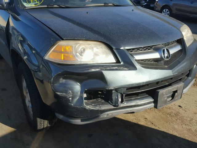 2HNYD18205H501566 - 2005 ACURA MDX BLUE photo 9