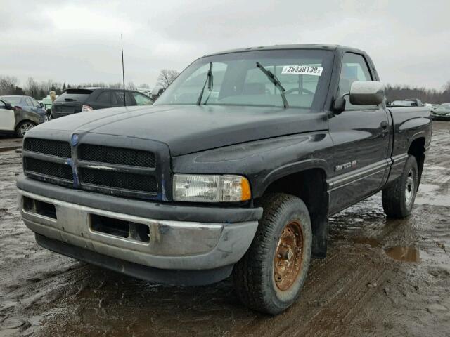 1B7HC16Y8RS719298 - 1994 DODGE RAM 1500 BLACK photo 2