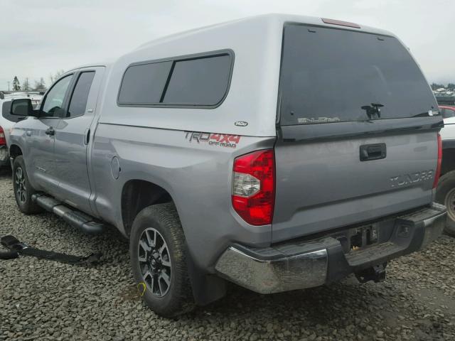 5TFUY5F1XEX338415 - 2014 TOYOTA TUNDRA DOU SILVER photo 3