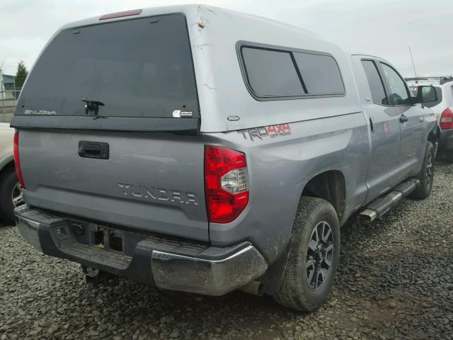 5TFUY5F1XEX338415 - 2014 TOYOTA TUNDRA DOU SILVER photo 4