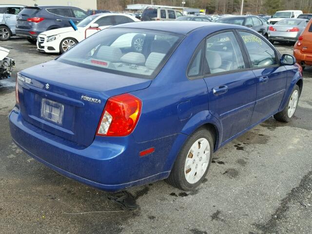 KL5JD56ZX7K664046 - 2007 SUZUKI FORENZA BA BLUE photo 4