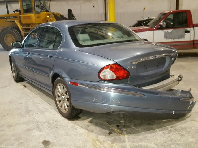 SAJEA51D62XC78692 - 2002 JAGUAR X-TYPE 2.5 BLUE photo 3