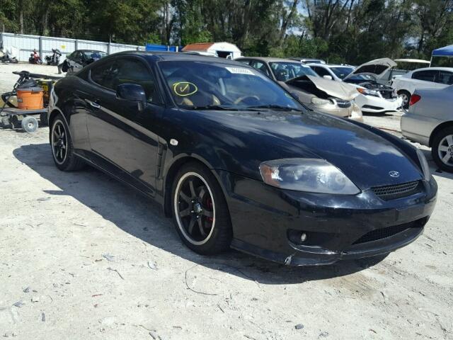 KMHHN65F76U217031 - 2006 HYUNDAI TIBURON GT BLACK photo 1