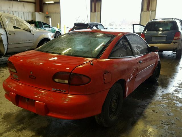 1G1JC1246T7125395 - 1996 CHEVROLET CAVALIER RED photo 4