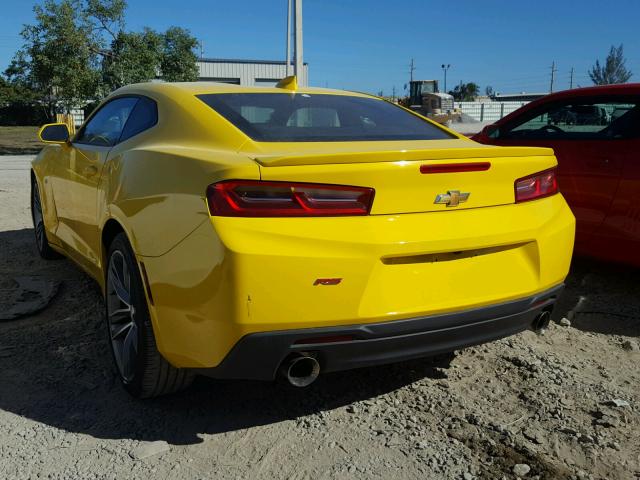 1G1FD1RS5G0149077 - 2016 CHEVROLET CAMARO LT YELLOW photo 3