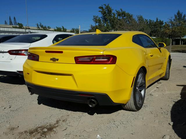 1G1FD1RS5G0149077 - 2016 CHEVROLET CAMARO LT YELLOW photo 4