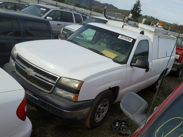 1GCEC14X67Z146466 - 2007 CHEVROLET SILVERADO WHITE photo 2