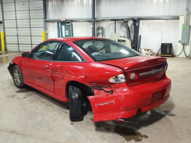 1G1JH14F237364104 - 2003 CHEVROLET CAVALIER L RED photo 3