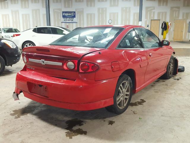 1G1JH14F237364104 - 2003 CHEVROLET CAVALIER L RED photo 4