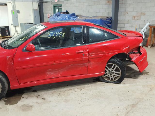 1G1JH14F237364104 - 2003 CHEVROLET CAVALIER L RED photo 9