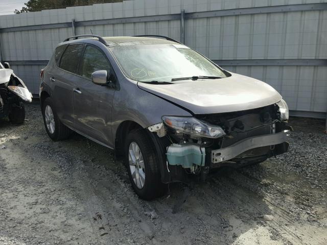 JN8AZ1MU0CW115636 - 2012 NISSAN MURANO S GRAY photo 1