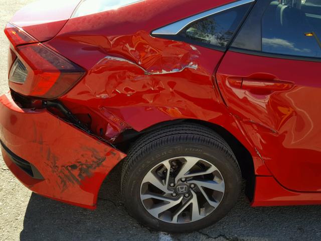 2HGFC2F70GH542904 - 2016 HONDA CIVIC EX წითელი ფოტო 9