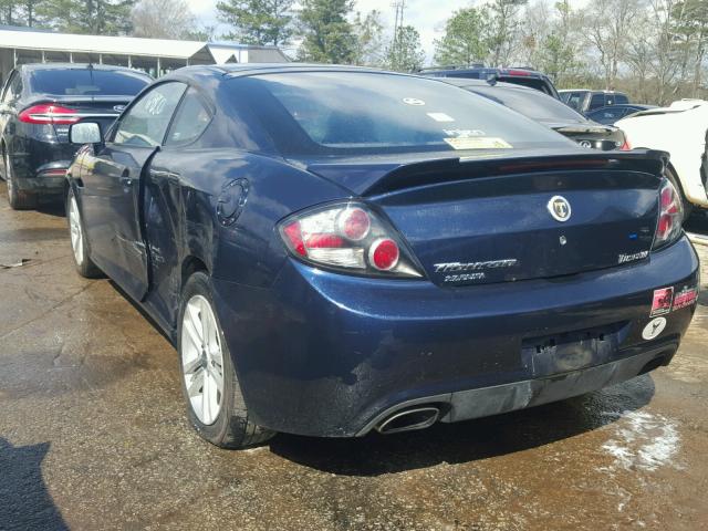 KMHHM66D58U278476 - 2008 HYUNDAI TIBURON GS BLUE photo 3