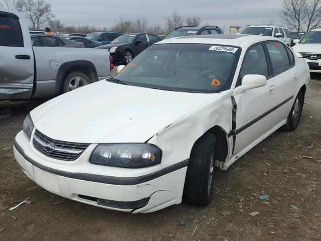 2G1WH55K029342110 - 2002 CHEVROLET IMPALA LS WHITE photo 2