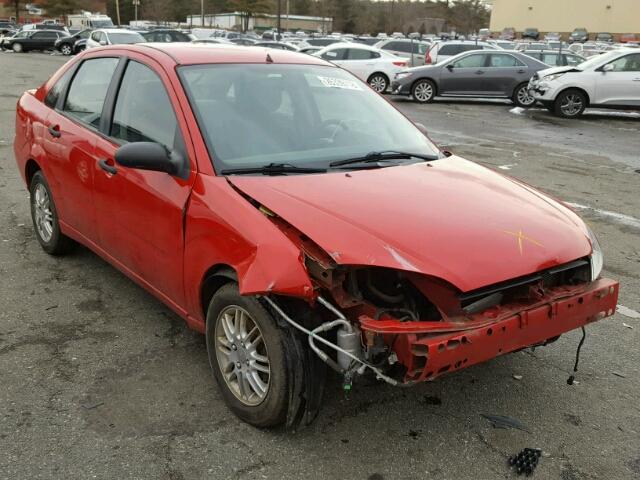 1FAFP34NX7W306536 - 2007 FORD FOCUS ZX4 RED photo 1