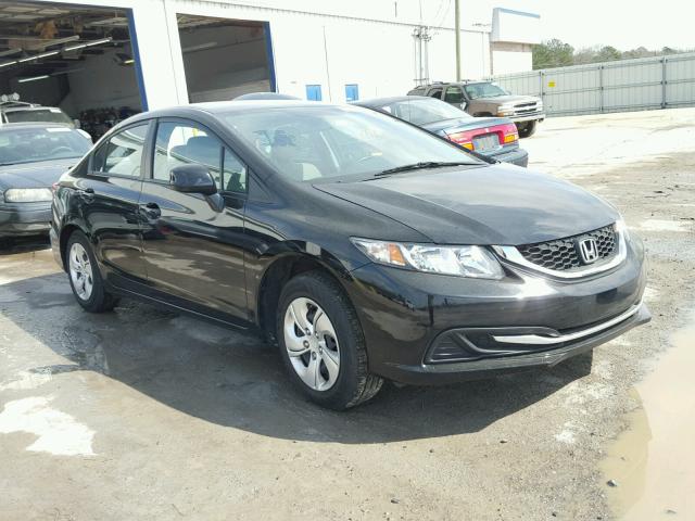 2HGFB2F5XDH591055 - 2013 HONDA CIVIC LX BLACK photo 1