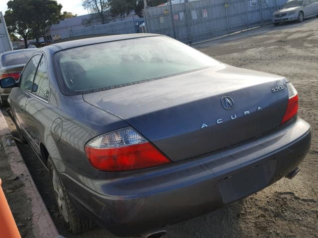 19UYA42433A014014 - 2003 ACURA 3.2CL GRAY photo 3