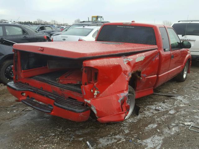 1GCCS1948Y8141897 - 2000 CHEVROLET S TRUCK S1 RED photo 4