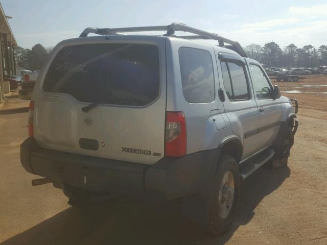 5N1ED28T91C553696 - 2001 NISSAN XTERRA XE SILVER photo 4