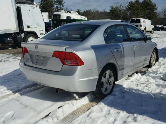 2HGFA16848H308470 - 2008 HONDA CIVIC EX SILVER photo 4