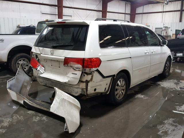 5FNRL38499B025677 - 2009 HONDA ODYSSEY EX WHITE photo 4