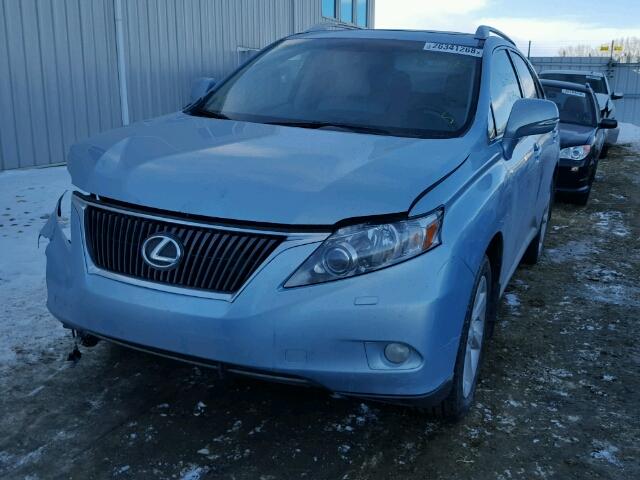 2T2BK1BA8BC086791 - 2011 LEXUS RX 350 BLUE photo 2