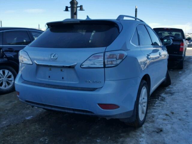 2T2BK1BA8BC086791 - 2011 LEXUS RX 350 BLUE photo 4