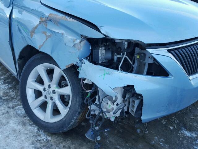 2T2BK1BA8BC086791 - 2011 LEXUS RX 350 BLUE photo 9