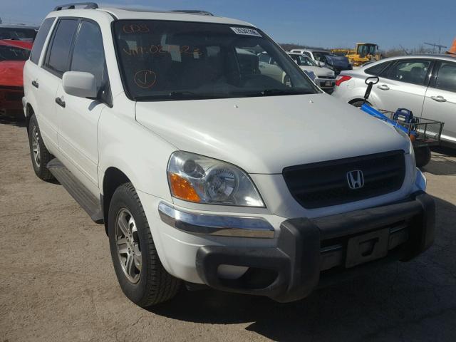 5FNYF18625B021523 - 2005 HONDA PILOT EXL WHITE photo 1