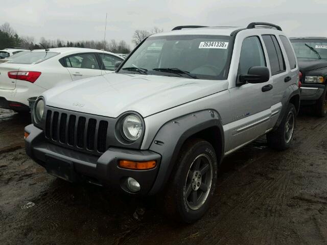 1J4GL48K03W670825 - 2003 JEEP LIBERTY SP SILVER photo 2