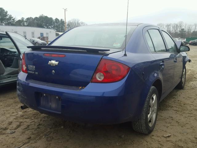 1G1AK55F467796964 - 2006 CHEVROLET COBALT LS BLUE photo 4