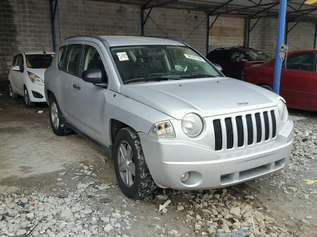 1J8FT47008D706493 - 2008 JEEP COMPASS SP SILVER photo 1