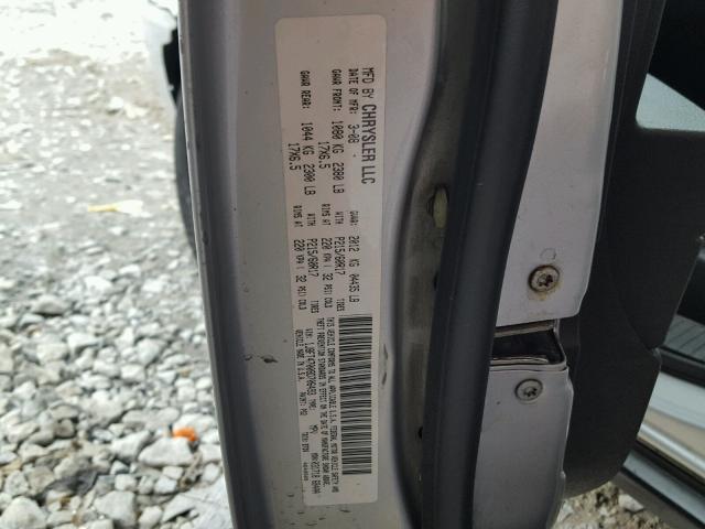 1J8FT47008D706493 - 2008 JEEP COMPASS SP SILVER photo 10