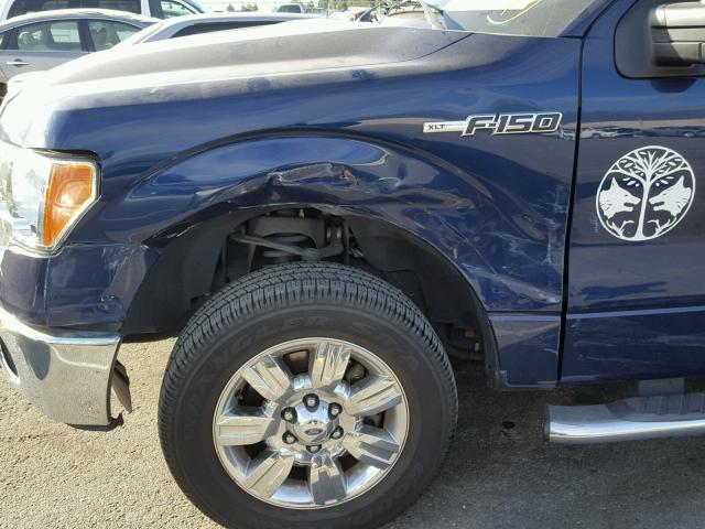 1FTEW1CM9BKD12088 - 2011 FORD F150 SUPER SILVER photo 9