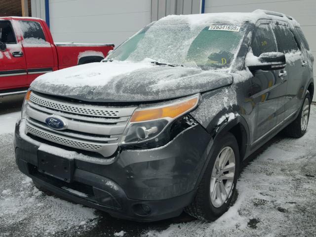 1FM5K8D88FGC49768 - 2015 FORD EXPLORER X GRAY photo 2