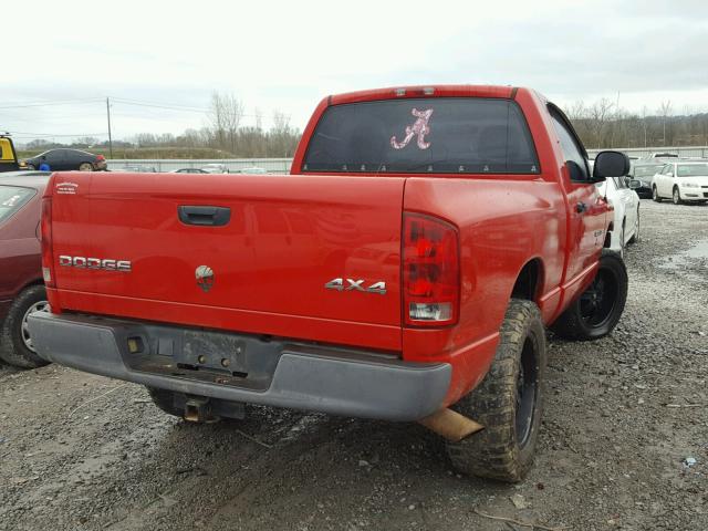 1D7HU16N64J122027 - 2004 DODGE RAM 1500 S RED photo 4