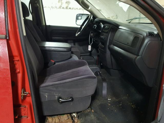 3D7KS28D95G717771 - 2005 DODGE RAM 2500 S RED photo 5