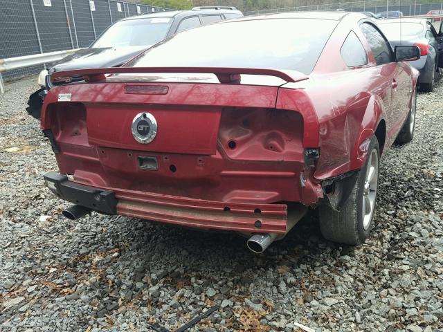 1ZVHT82H965258988 - 2006 FORD MUSTANG GT RED photo 9