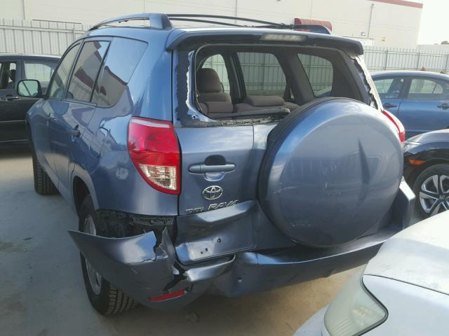 JTMZD33V575077433 - 2007 TOYOTA RAV4 BLUE photo 3