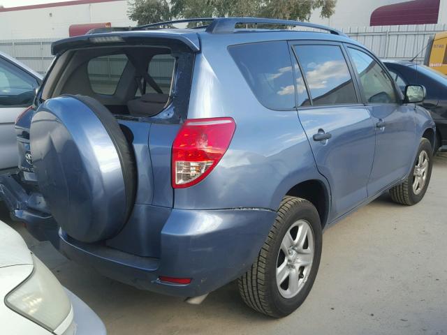 JTMZD33V575077433 - 2007 TOYOTA RAV4 BLUE photo 4