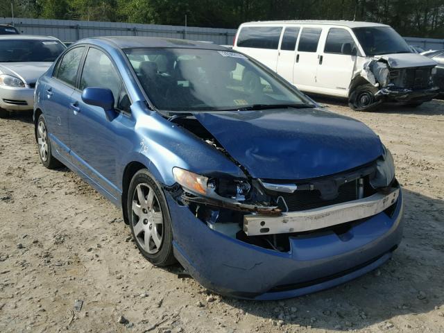 2HGFA165X8H511305 - 2008 HONDA CIVIC LX BLUE photo 1