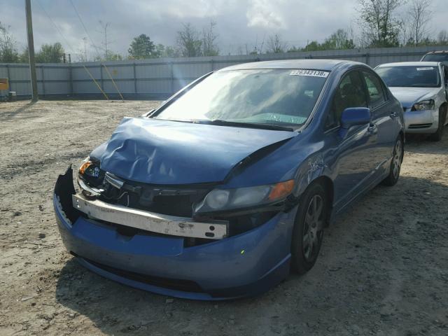 2HGFA165X8H511305 - 2008 HONDA CIVIC LX BLUE photo 2