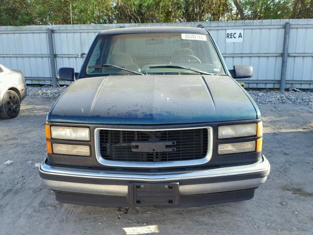 1GTEC19RXTE536241 - 1996 GMC SIERRA C15 GREEN photo 9