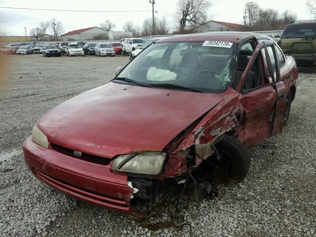 1Y1SK5269TZ021295 - 1996 GEO PRIZM MAROON photo 2