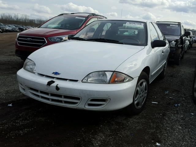 1G1JF524117240174 - 2001 CHEVROLET CAVALIER L WHITE photo 2