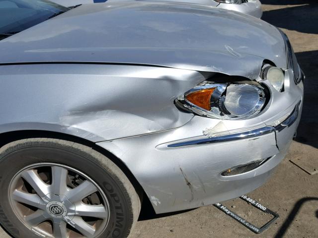 2G4WD562551343530 - 2005 BUICK LACROSSE C SILVER photo 9