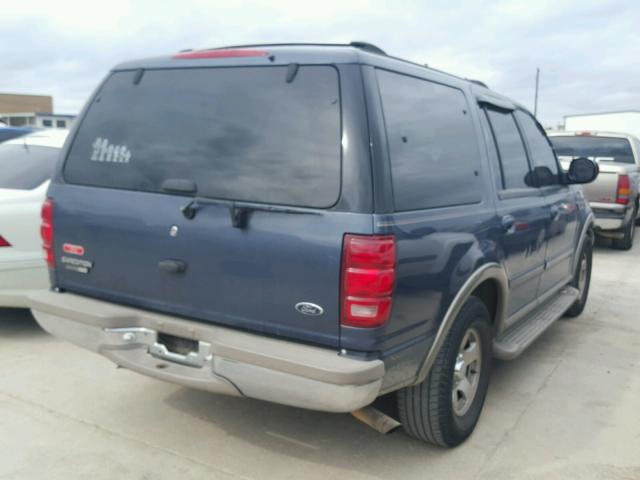 1FMRU17W71LB38934 - 2001 FORD EXPEDITION BLUE photo 4