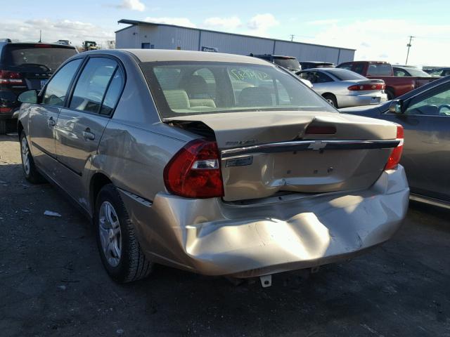 1G1ZS52F95F105696 - 2005 CHEVROLET MALIBU BROWN photo 3