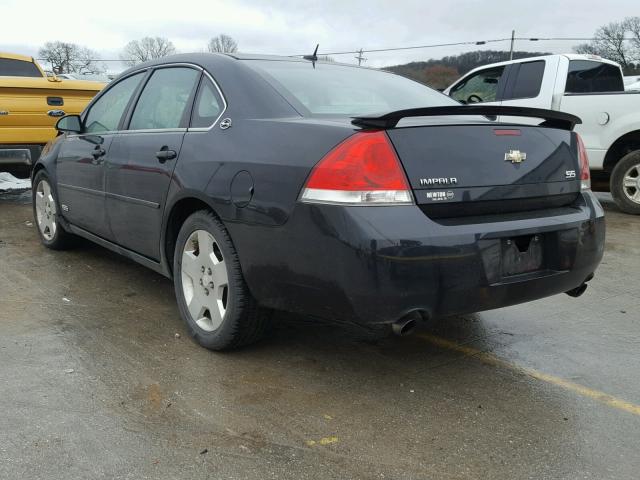 2G1WD58C269145722 - 2006 CHEVROLET IMPALA SUP BLACK photo 3