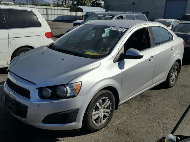 1G1JC5SB8D4200591 - 2013 CHEVROLET SONIC LT SILVER photo 2